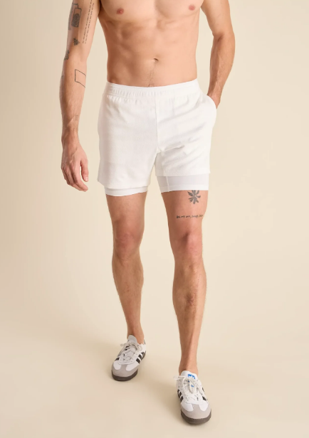 The White Mesh Training Short